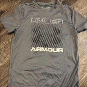 Under Armour Boys YM Charcoal Tee